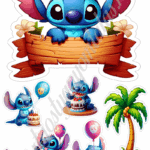 A4 tortaostya szett – Stitch 3