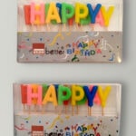 "Happy birthday" gyertya