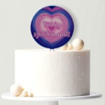 UV nyomtatott akril tortabeszúró - Szívek