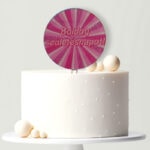 UV nyomtatott akril tortabeszúró - Barbie