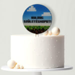 UV nyomtatott akril tortabeszúró - Minecraft