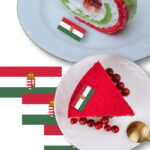 Ehető üdvözlőkártya - Magyar nemzeti zászló