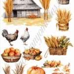 A4 tortaostya szett – Ősz 12