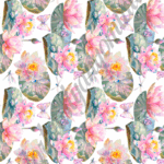 Tortapapír tapétaminta - Tavirózsák