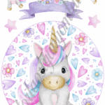 A4 tortaostya szett – Unikornis 4