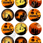 Cupcake korongok - Halloween 03