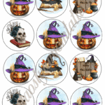 Cupcake korongok - Halloween 04