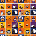 Habcsók / Csokoládé-transzferfólia - Halloween 11