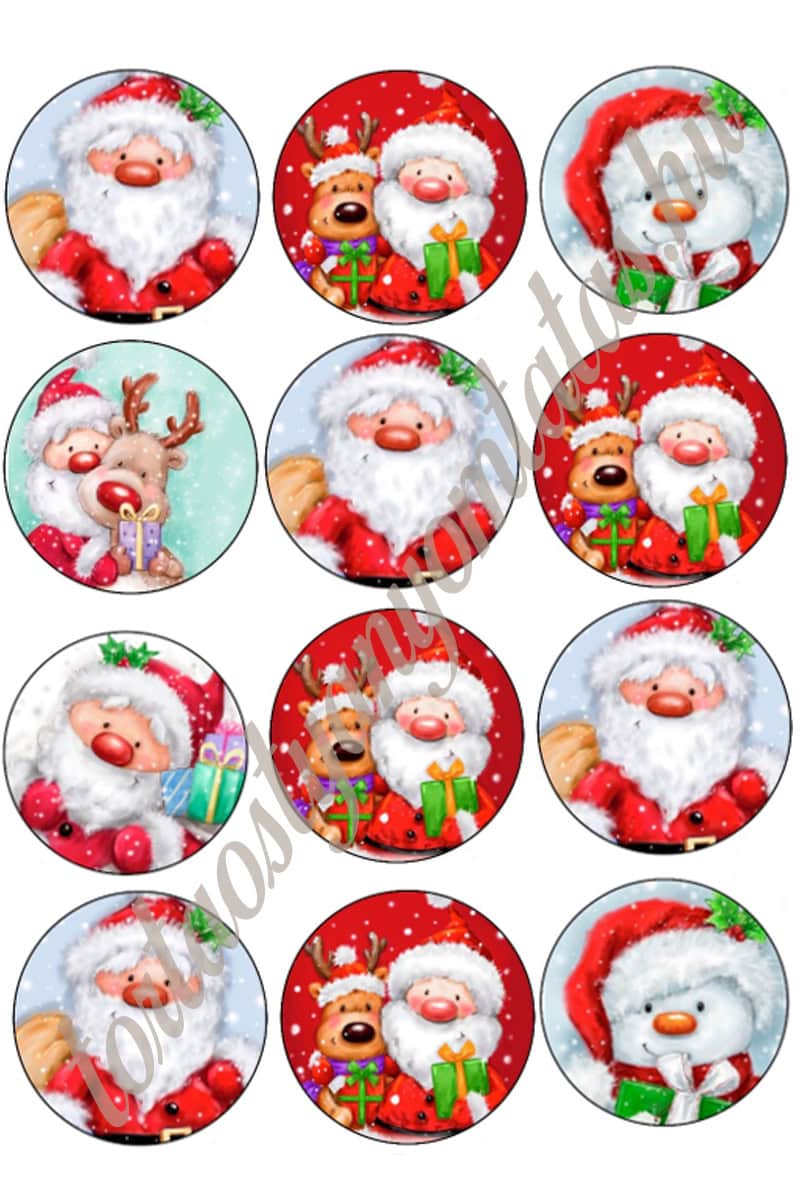 13 Cupcake korongok - Karácsony 13 - Image 1