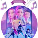 A4 tortaostya szett – K-Pop Démonvadászok