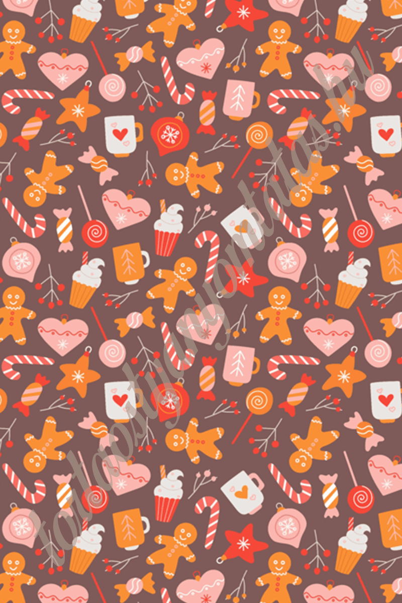 7 Habcsók / Csokoládé-transzferfólia - Karácsony 07 - Image 1