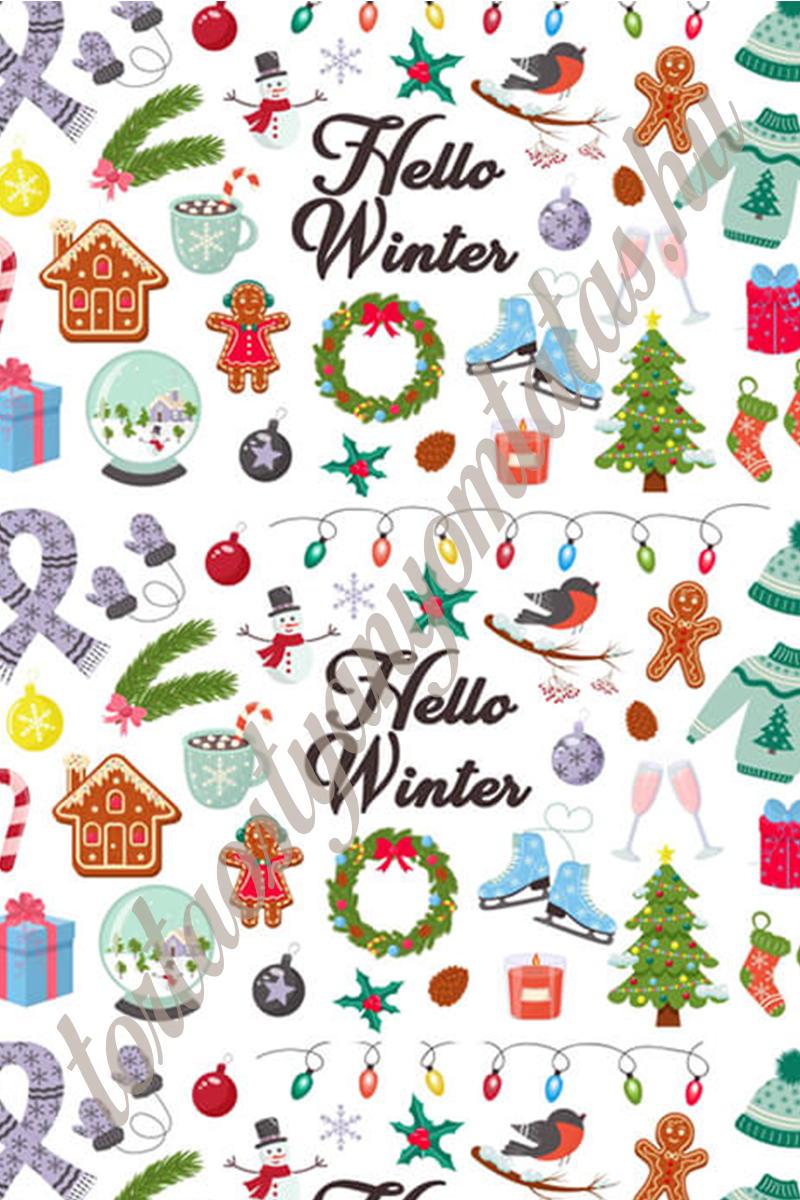 20 Habcsók / Csokoládé-transzferfólia - Karácsony 20 - Image 1