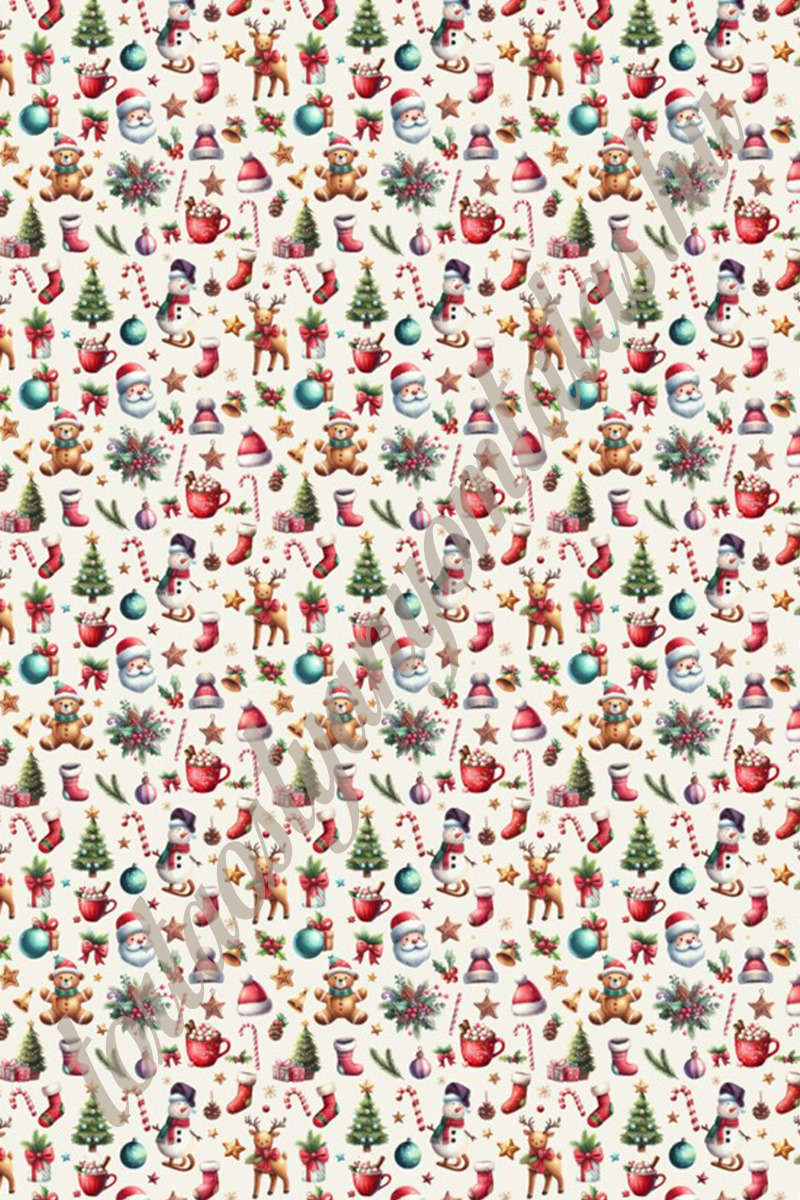 21 Habcsók / Csokoládé-transzferfólia - Karácsony 21 - Image 1