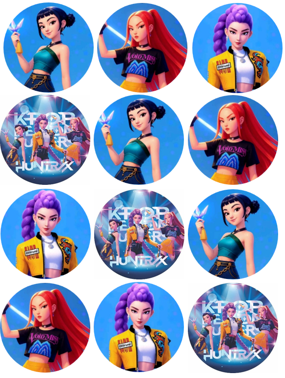 25.k-pop démonvadászok Cupcake korongok - K-Pop démonvadászok - Image 1