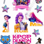 A4 tortaostya szett – K-Pop Démonvadászok 2