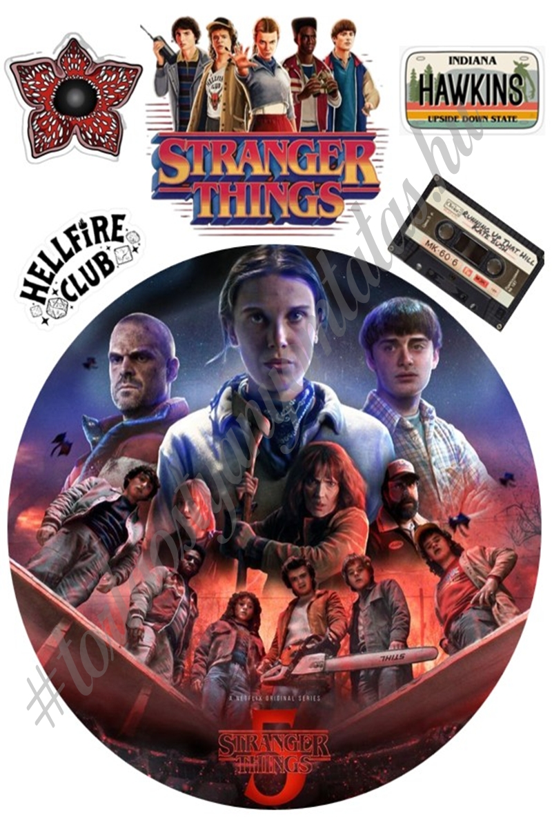 StrangerThings A4 tortaostya szett – Stranger Things - Image 1