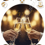 A4 tortaostya szett – Szilveszter