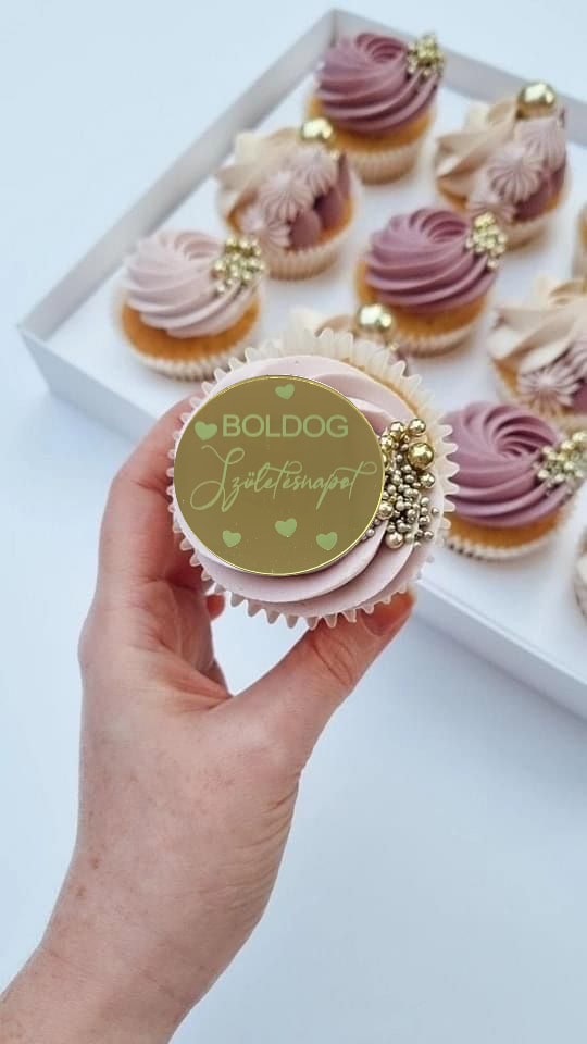 boldogszületésnapotakrilkorong Boldog szülinapot akril korong - 5 cm - Image 1