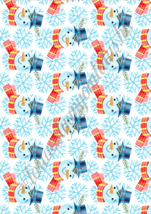 karácsonytortapapír4 Tortapapír tapétaminta - Karácsony 4 - Image 1