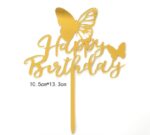 Happy Birthday  tortadekoráció - pillangós - Image 2