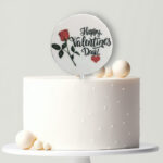 Műanyag tortabeszúró - Valentin-nap