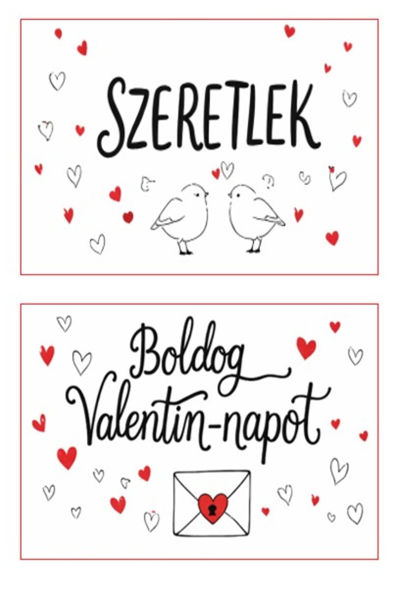Valentin napi üdv Ehető üdvözlőkártya - Valentin-nap - Image 1