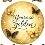 A4 tortaostya szett – You're so golden