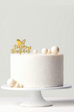 Happy Birthday  tortadekoráció - pillangós