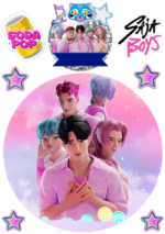 A4 tortaostya szett – K-pop démonvadászok Saja Boys