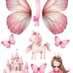 A4 tortaostya szett – Pillangó szárnyak