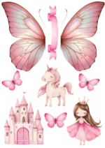 A4 tortaostya szett – Pillangó szárnyak