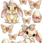 A4 tortaostya szett – Tavasz/Húsvét 01