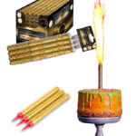 Torta tűzijáték - Arany (16 cm)