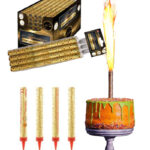 Torta tűzijáték - Arany (12cm)