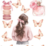 A4 tortaostya szett – Lány masnival