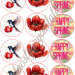 Cupcake korongok - Tavasz 4