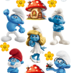 A4 tortaostya szett – Hupikék törpikék