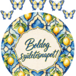 A4 tortaostya szett – Boldog születésnapot!
