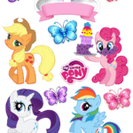 A4 tortaostya szett – My little pony 2