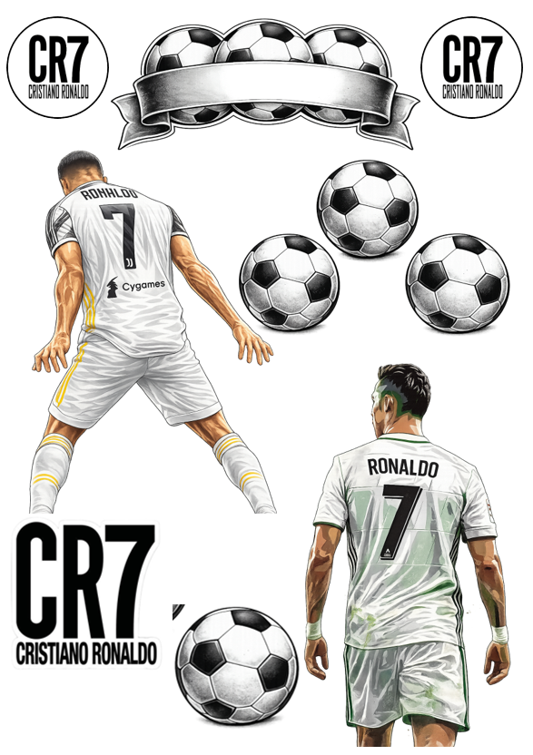 CR7 A4 tortaostya szett – Cristiano Ronaldo - Image 1