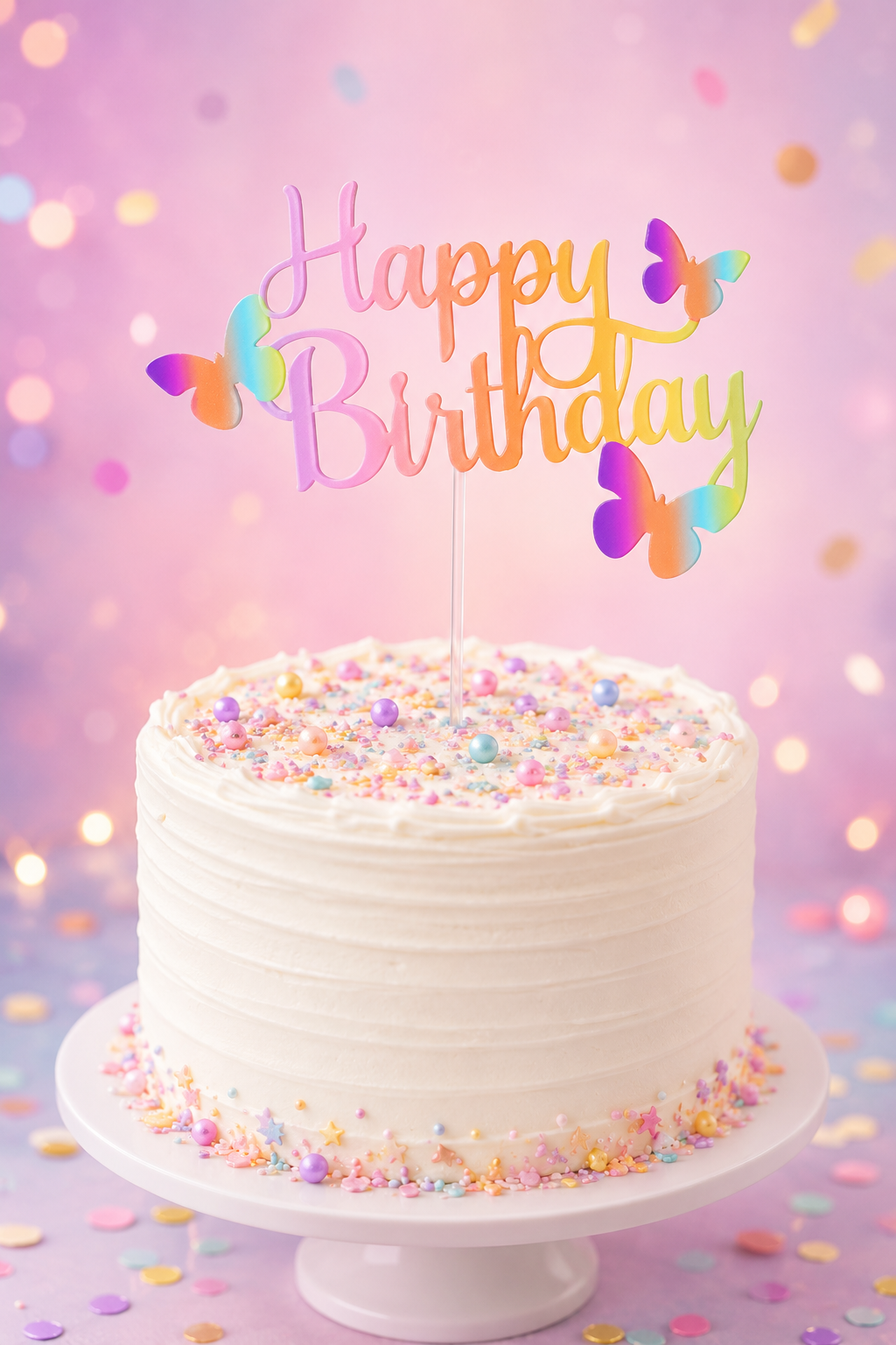 ChatGPT Image 2026. máj. 19. 14_36_12 Happy birthday pillangós pasztell tortabeszúró - Image 1