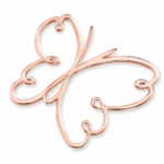 Akril pillangó topper - rose gold