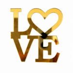 Love - feliratos akril topper