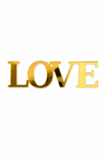 Love - feliratos akril topper 2