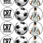 Cupcake korongok - Cristiano Ronaldo