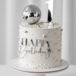 Disco tükörgömb tortadekoráció - 5 cm
