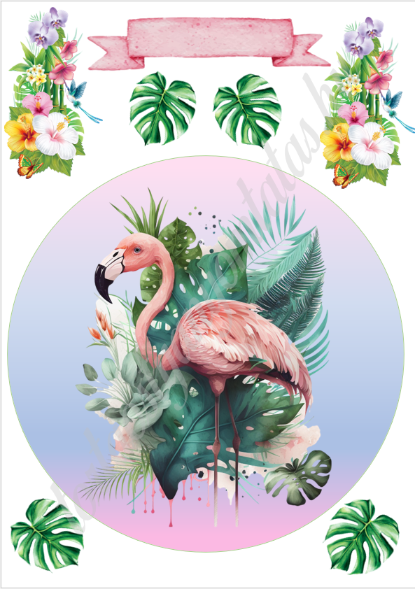 03 A4 tortaostya szett – Summer vibes 3 - Image 1