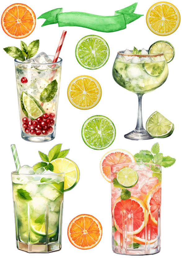 04 A4 tortaostya szett – Summer vibes 4 - Image 1