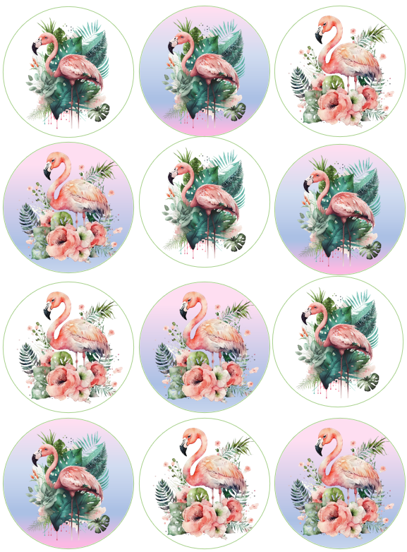 04.cupcakekorongtropical Cupcake korongok - Summer vibes 4 - Image 1