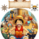 A4 tortaostya szett – One Piece